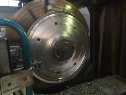 叶轮围带加工中